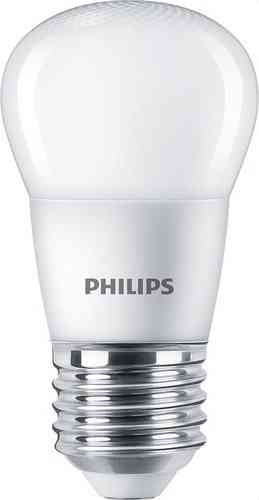 Bombilla LED esférica CorePro Lustre ND 5-40W E27 827 P45 FR con referencia 31262300 de la marca PHILIPS