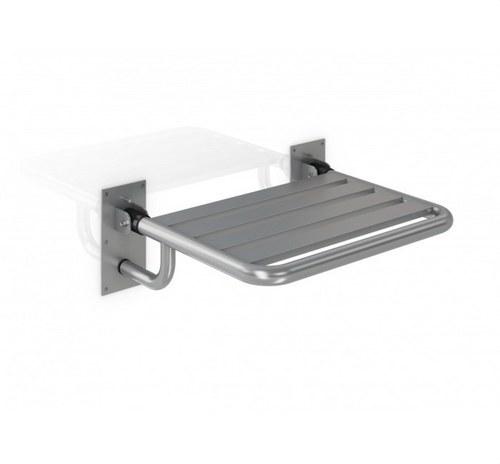 Asiento abatible para baños y duchas de inox satinado con referencia GW11 23 04 01 de la marca GENWEC