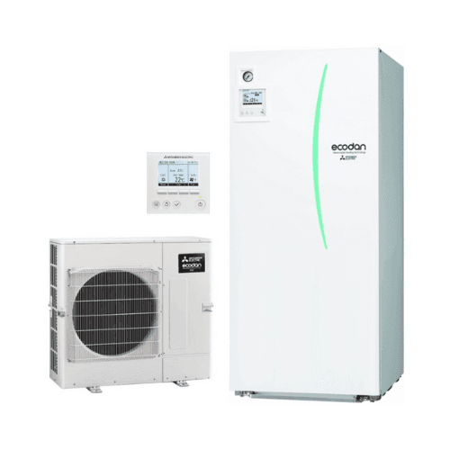 Conjunto aerotermia Mitsubishi ECODAN ECO Inverter 8 kW 200 litros con referencia ECODANECO8-200 de la marca MITSUBISHI