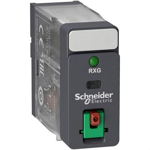 Relé 1 C/O 10A + Botón test + LED 48V AC con referencia RXG12E7 de la marca SCHNEIDER ELECTRIC