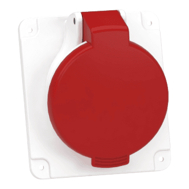 Recessed Angled Socket 3P+N+T 16 A IP44 380 - 415 V with reference PKF16F435 from the brand SCHNEIDER ELECTRIC