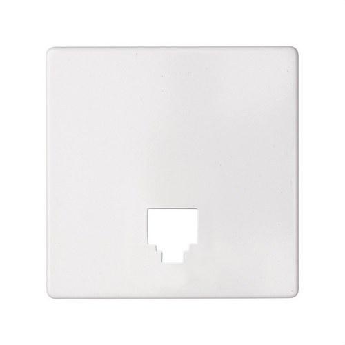 Placa para tomas telefónicas con conectores RJ11 y RJ12 blanco Simon 82 con referencia 82062-60 de la marca SIMON