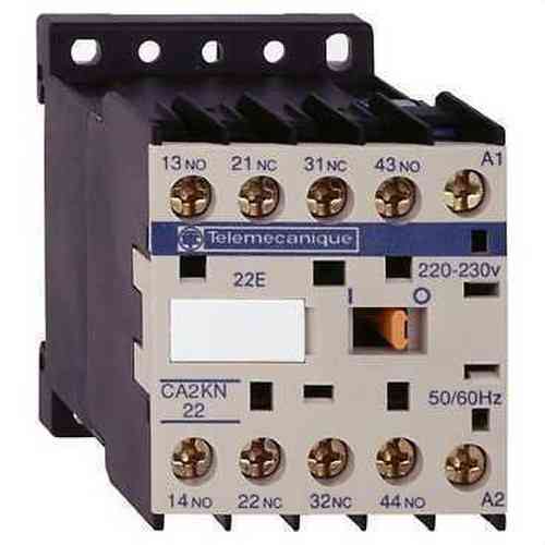 Minicontactor auxiliar 2 NA+2 NC 24V CA 50-60HZ con referencia CA2KN22B7 de la marca SCHNEIDER ELECTRIC