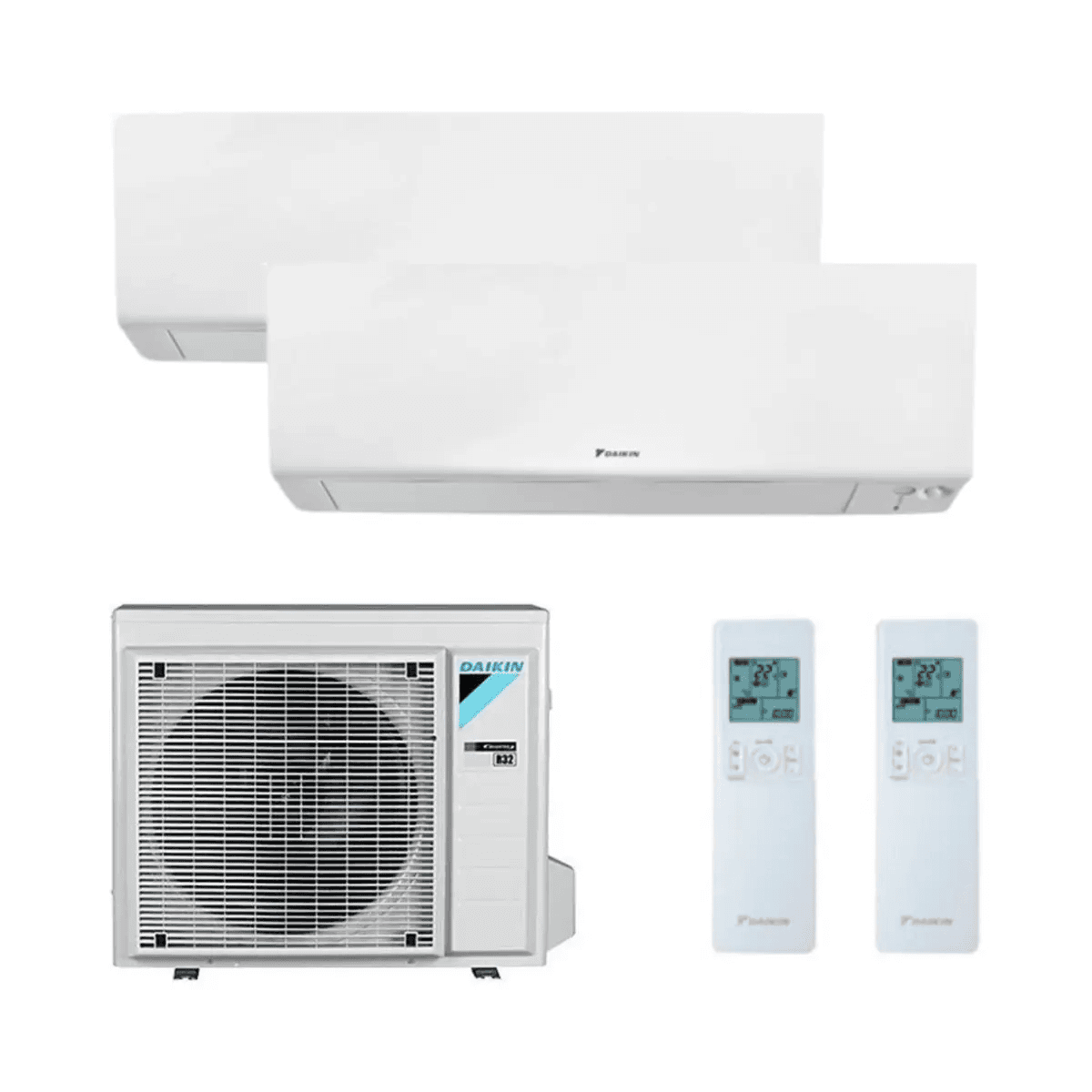 Aire condicionat 2x1 amb wifi Daikin Perfera 2,5 kW + 3,5 kW amb referència KITDAIPER2MXM40A2535 de la marca DAIKIN