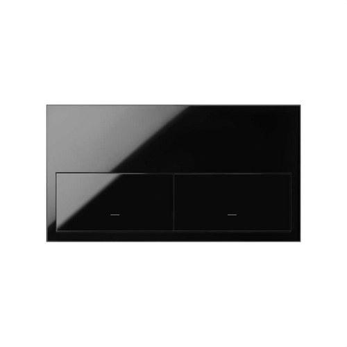 Kit front horizontal para 2 elementos con 2 teclas negro brillante Simon 100 con referencia 10020201-138 de la marca SIMON