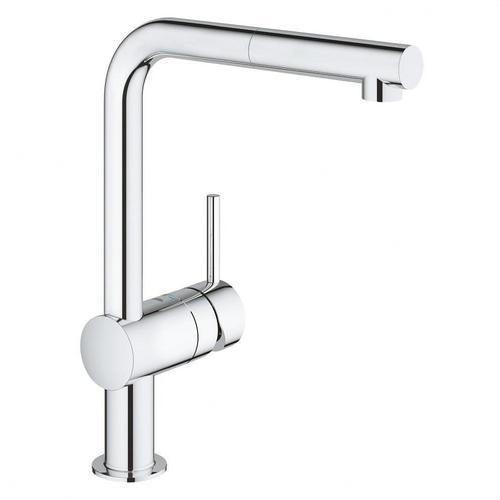 Aixeta de cuina monocomandament amb broc extraïble Minta XL crom amb referència 32168000 de la marca GROHE