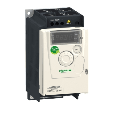 Variador de velocitat Altivar ATV12 0.37kW 0.55hp 200..240V 1ph amb dissipador de calor amb referència ATV12H037M2 de la marca SCHNEIDER ELECTRIC