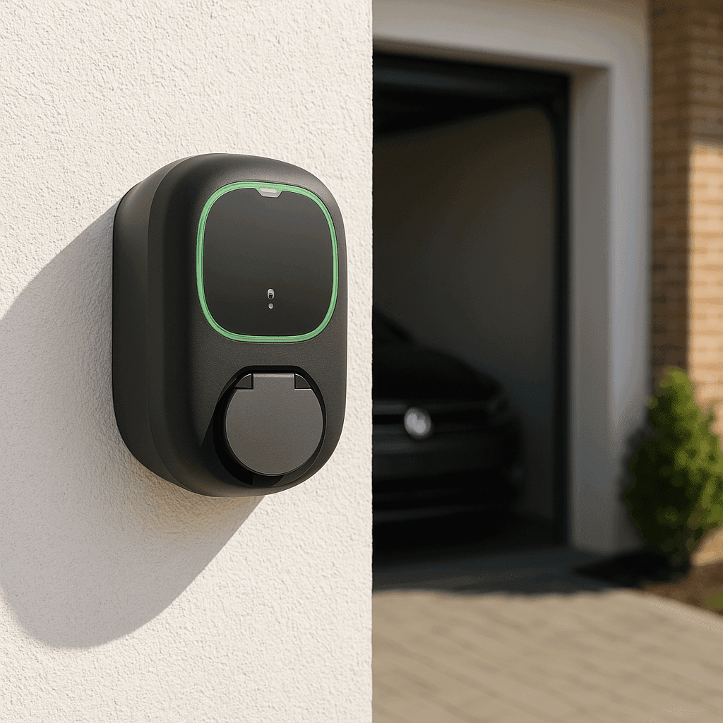 Cargador coche eléctrico con wifi negro Wallbox Pulsar Pro Socket 7,4 kW con referencia PPR2-W-2-2-K-002 de la marca WALLBOX