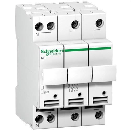 Portafusible seccionador Acti9 STI 3P+N 500V con referencia A9N15658 de la marca SCHNEIDER ELECTRIC