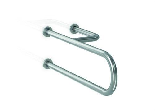 Fixed Support Bar 3 Anchors Satin Stainless Steel Right with reference GW11 11 04 01 from the brand GENWEC