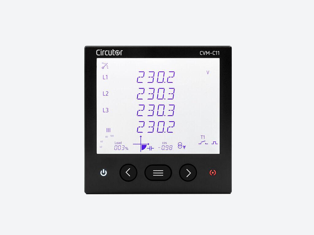 Analitzador de xarxes trifàsic panell Circutor CVM-C11-ITF-IN-485-ICT2 amb referència M58541. de la marca CIRCUTOR