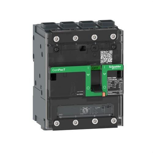 Interruptor automático ComPacT NSXm160B 25kA AC 4P4R 160A TMD ELINK con referencia C12B4TM160L de la marca SCHNEIDER ELECTRIC