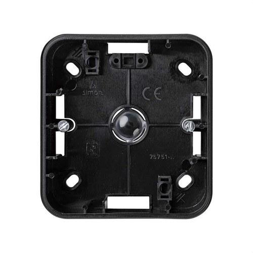 Caja de superficie alta para 1 elemento negro Simon 75 con referencia 75751-32 de la marca SIMON