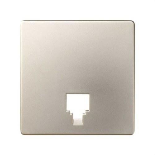 Placa para tomas telefónicas con conectores RJ11 y RJ12 cava Simon 82 con referencia 82062-64 de la marca SIMON