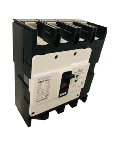 Interruptor automàtic de caixa modelada HGM 4P 400A amb referència HGM400-S4PN400F de la marca HYUNDAI