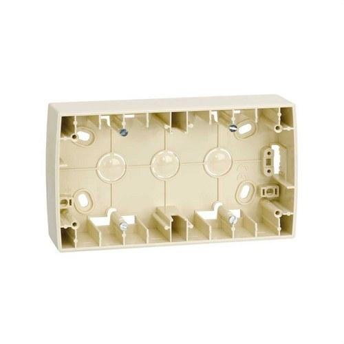 Caja de superficie alta para 2 elementos marfil Simon 82 con referencia 82761-31 de la marca SIMON