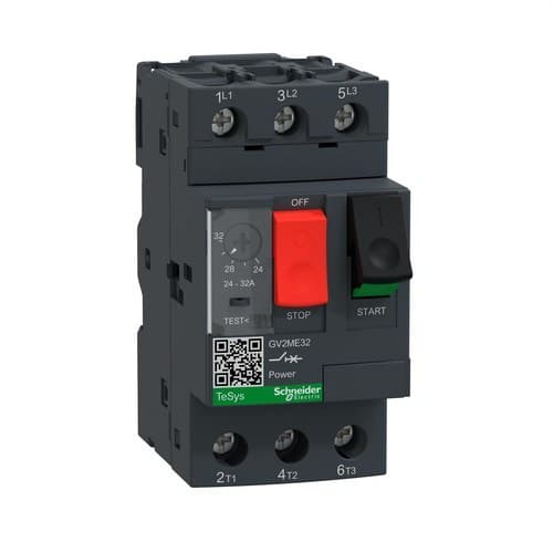 Diferencial magnetotérmico 24-32A con referencia GV2ME32 de la marca SCHNEIDER ELECTRIC