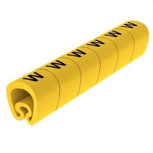 Señalizadores precortados amarillos Ø18 PVC plastificados con referencia 1813-W de la marca UNEX