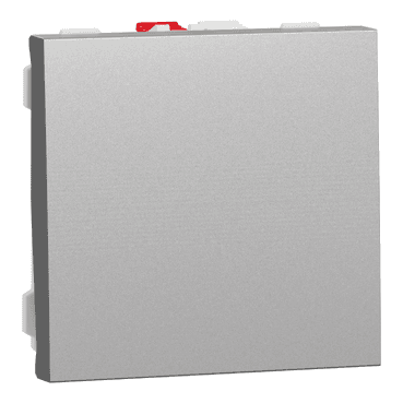 Interruptor de 2 mòduls alumini New Unica Studio amb referència NU320130 de la marca SCHNEIDER ELECTRIC