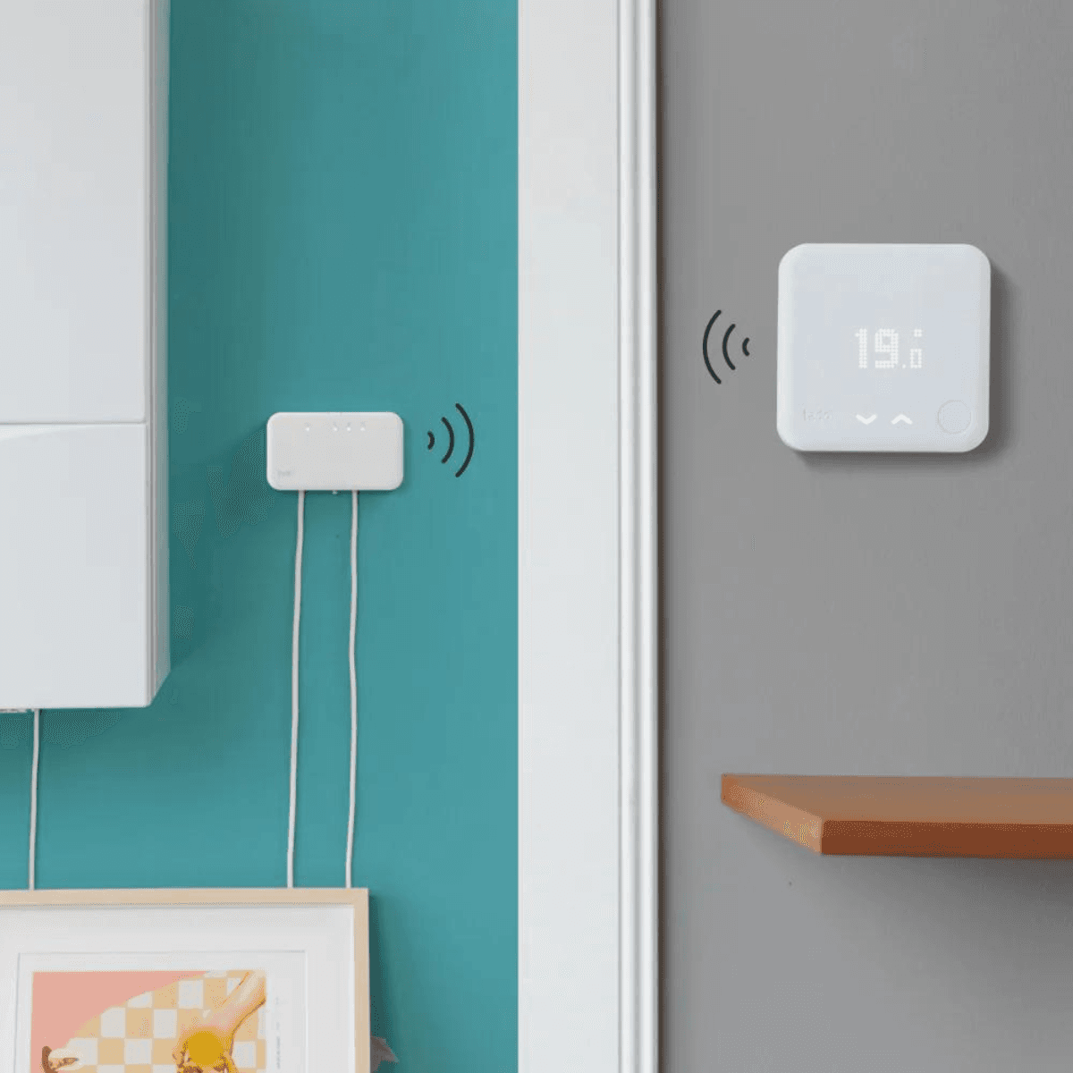Kit d'inici termòstat intel·ligent sense fil TADOº V3+ amb WiFi i APP amb referència ST KIT W V3 + de la marca TADOº