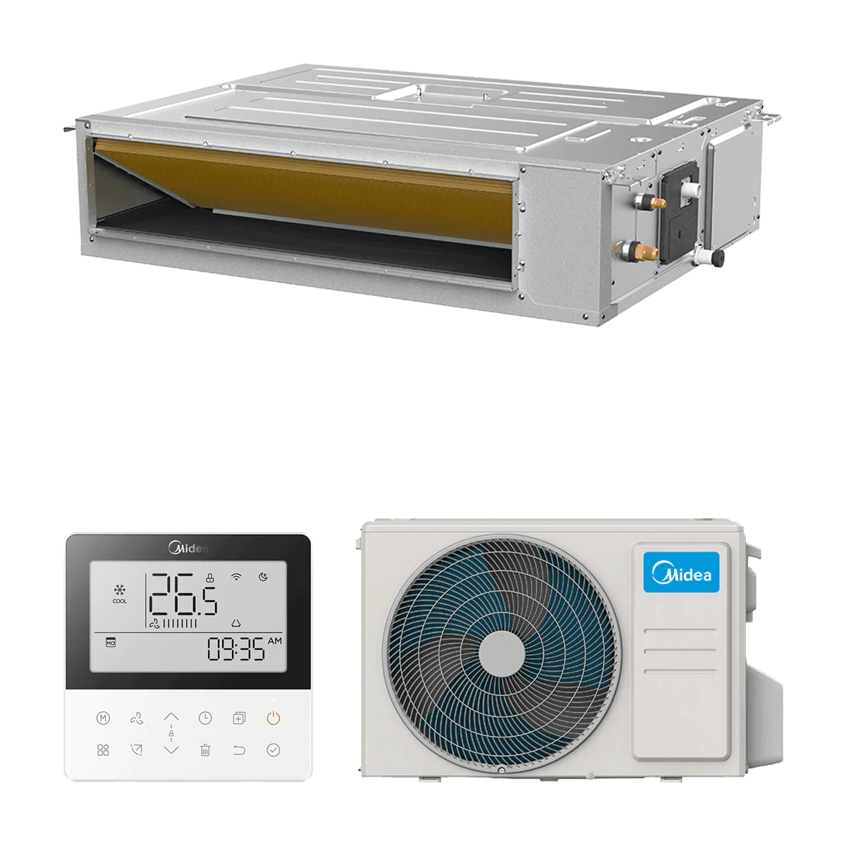 Aire acondicionado conducto Midea A7 12,0 kW 41000 BTU con referencia MTJ-125(42)N8Q-1 de la marca MIDEA