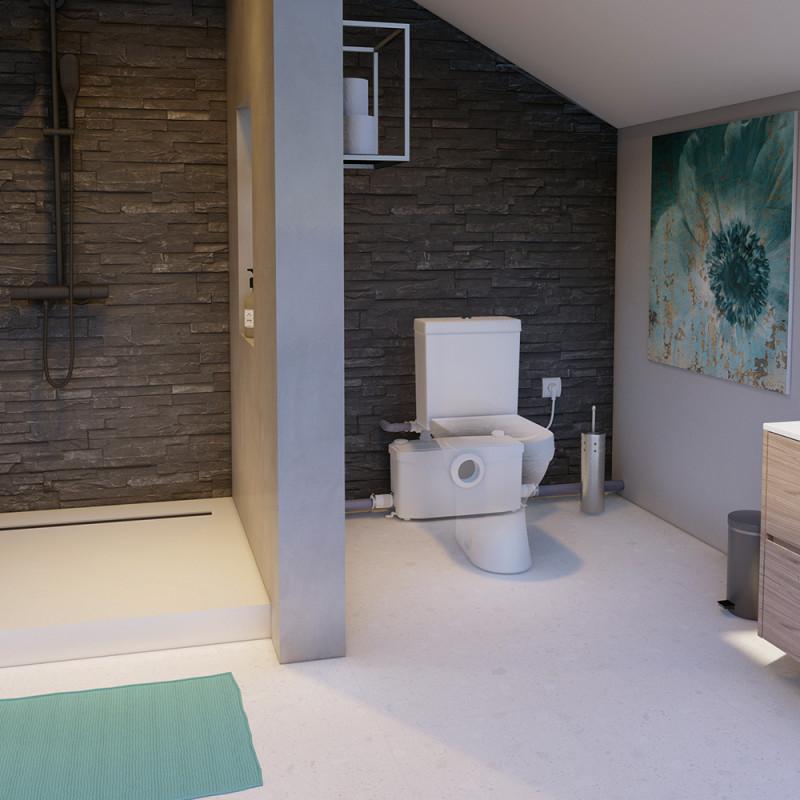 Triturador sanitari SFA SANIPLUS per a banys complets amb gran afluència amb referència 0100300 de la marca SFA SANITRIT