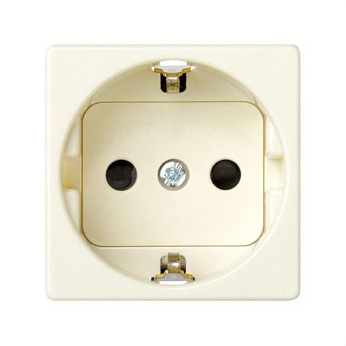 Base de enchufe schuko 16 A 250V con dispositivo de seguridad y embornamiento a tornillo marfil Simon 27 Play con referencia 27472-62 de la marca SIMON