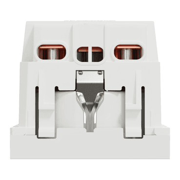 Base de enchufe schuko blanco polar New Unica con referencia NU303718 de la marca SCHNEIDER ELECTRIC