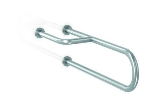 Fixed Support Bar 3 Anchors Satin Stainless Steel Left with reference GW11 10 04 01 from the brand GENWEC