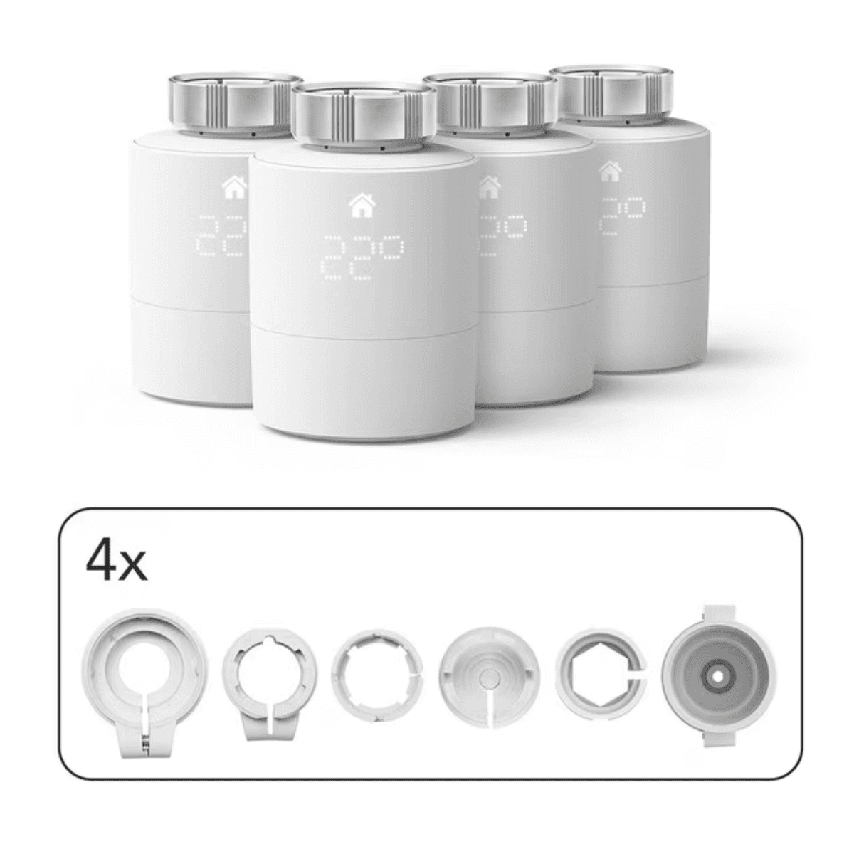 Pack 4 caps termostàtics intel·ligents TADOº V3+ per a radiador amb referència SRT 4 de la marca TADOº