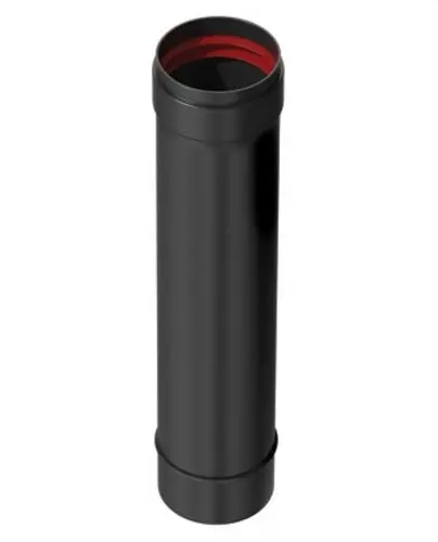 Tubo chimenea para estufa de pellets diámetro 80mm de 1000mm acero vitrificado negro con referencia 8-1000MHKER3 de la marca FIG