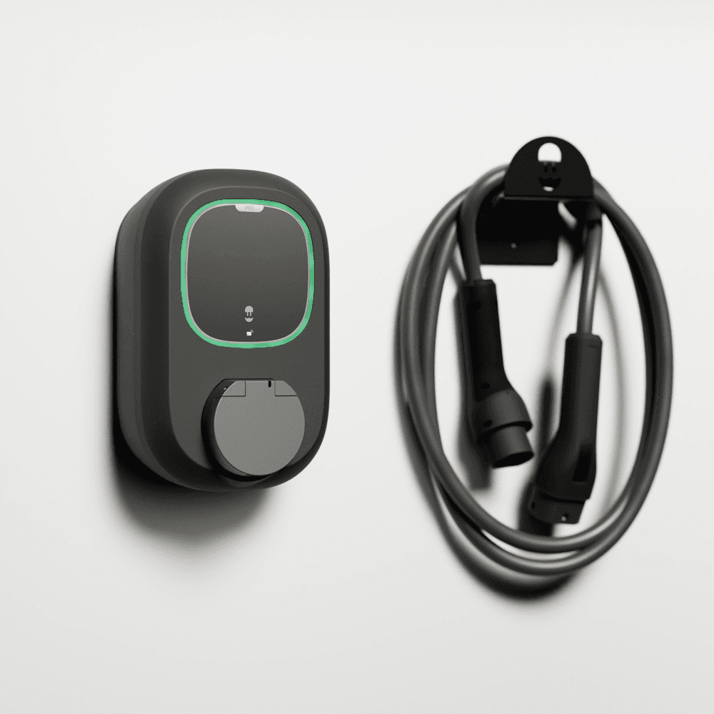 Cargador coche electrico con wifi negro Wallbox Pulsar Pro Socket 22 kW con referencia PPR2-W-2-4-K-002 de la marca WALLBOX