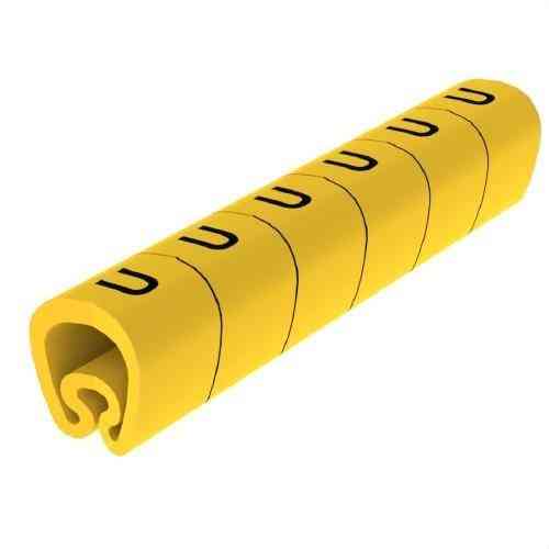Señalizadores precortados amarillos Ø18 PVC plastificados con referencia 1813-U de la marca UNEX