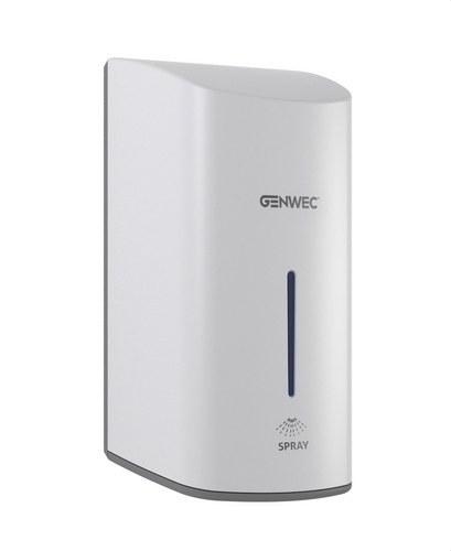 Dosificador automático de desinfectante de manos en spray ABS blanco con referencia GW04 15 01 00 de la marca GENWEC