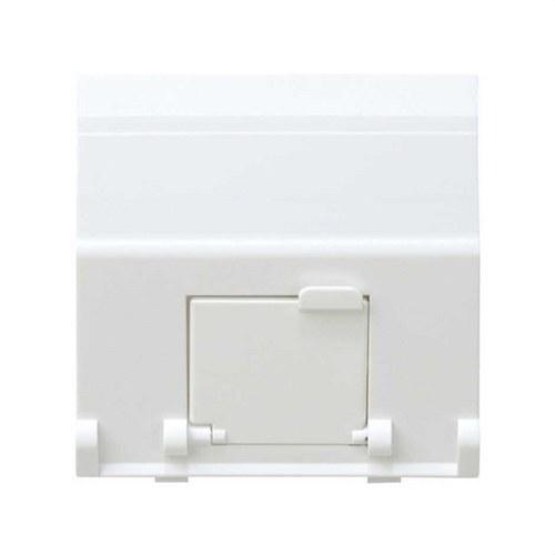 Angled voice and data plate with dust cover for 1 RJ45 AVAYA® connector white Simon 27 Play with reference 27081-35 from the brand SIMON
