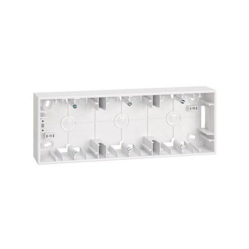 Base para caja pared de superfície para 3 elementos blanco Simon 27 Play con referencia 2700753-030 de la marca SIMON