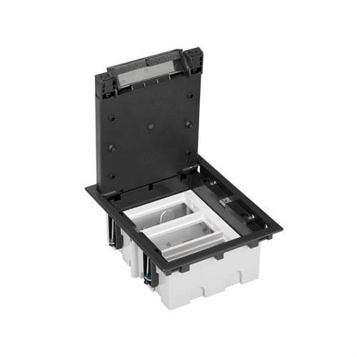 Caja de suelo regulable para 6 elementos en instalación de suelo de pavimento grafito Simon 500 Cima con referencia 52050003-038 de la marca SIMON