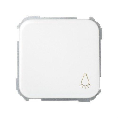 Pulsador con grabado luz y sistema de embornamiento rápido blanco Simon 31 con referencia 31651-30 de la marca SIMON