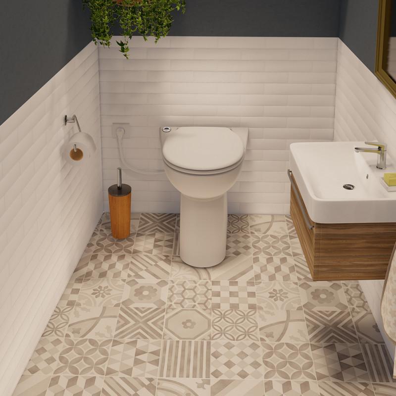 Inodoro con triturador SFA SANICOMPACT C43 con referencia 0100804 de la marca SFA SANITRIT