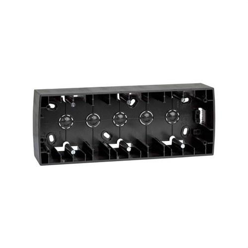 Caja de superficie alta para 3 elementos grafito Simon 82 con referencia 82771-38 de la marca SIMON