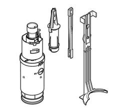 Mecanisme de descàrrega per a cisterna encastada Geberit Delta de 12 cm amb referència 240.501.00.1 de la marca GEBERIT