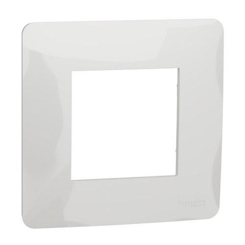 Marco de 1 elemento blanco polar New Unica Studio con referencia NU200218 de la marca SCHNEIDER ELECTRIC
