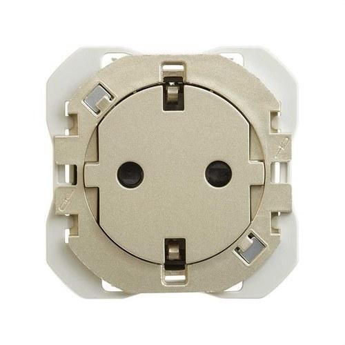 Schuko socket base clean with screw terminal system cava Simon 270 with reference 20000434-094 from the brand SIMON