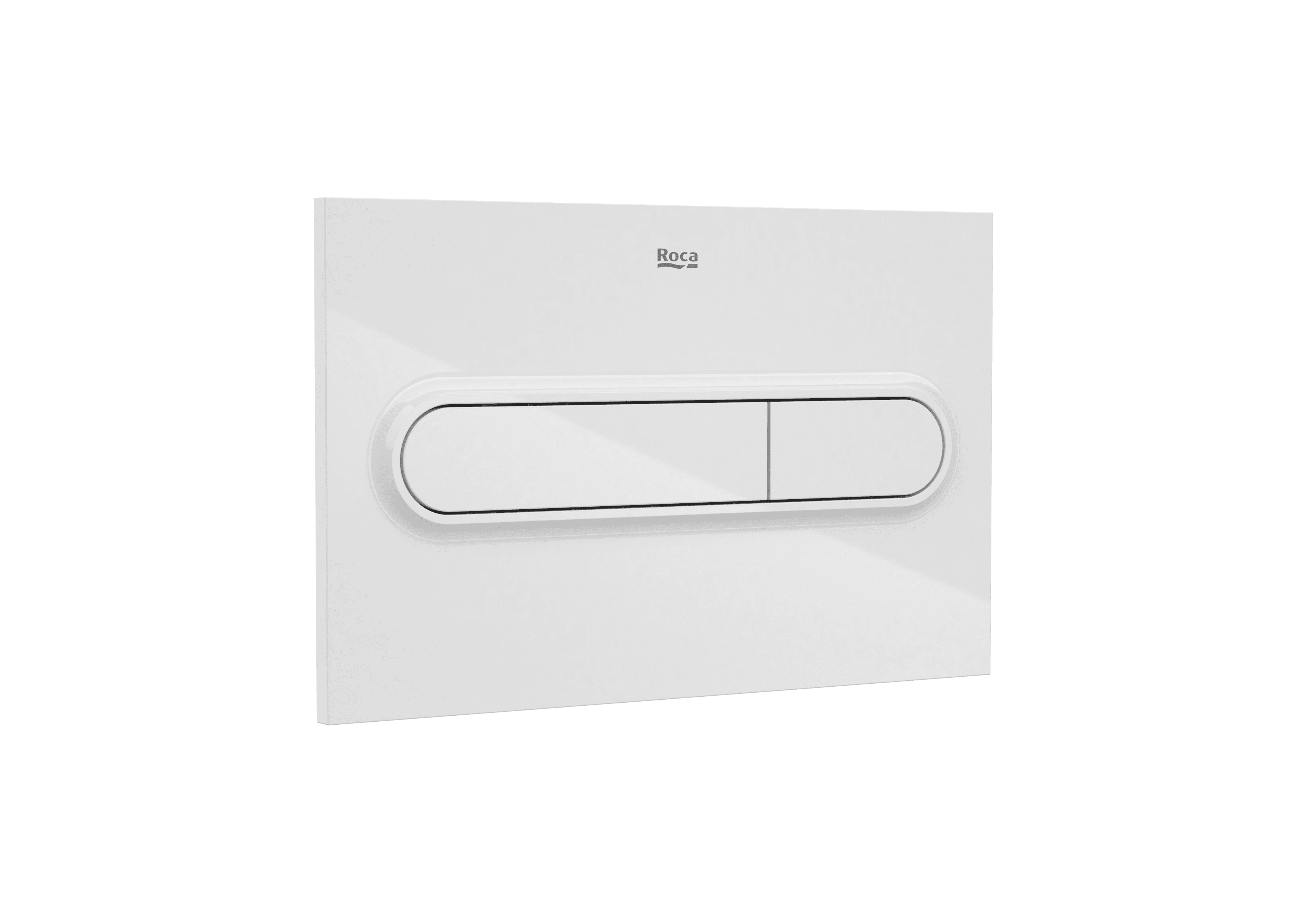 Placa d’accionament amb descàrrega dual blanc Roca In-Wall PL1 Dual amb referència A890195000 de la marca ROCA