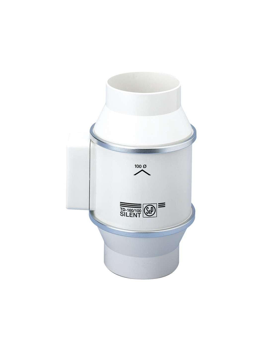 Extractor helicocentrífug de conducte TD-160/100NT 35W 2500rpm amb referència 5211322200 de la marca SOLER & PALAU