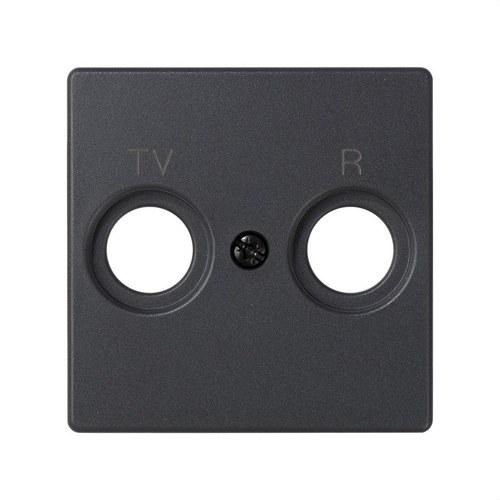 Graphite R-TV Inductive Socket Plate Simon 82 with reference 82053-38 from the brand SIMON