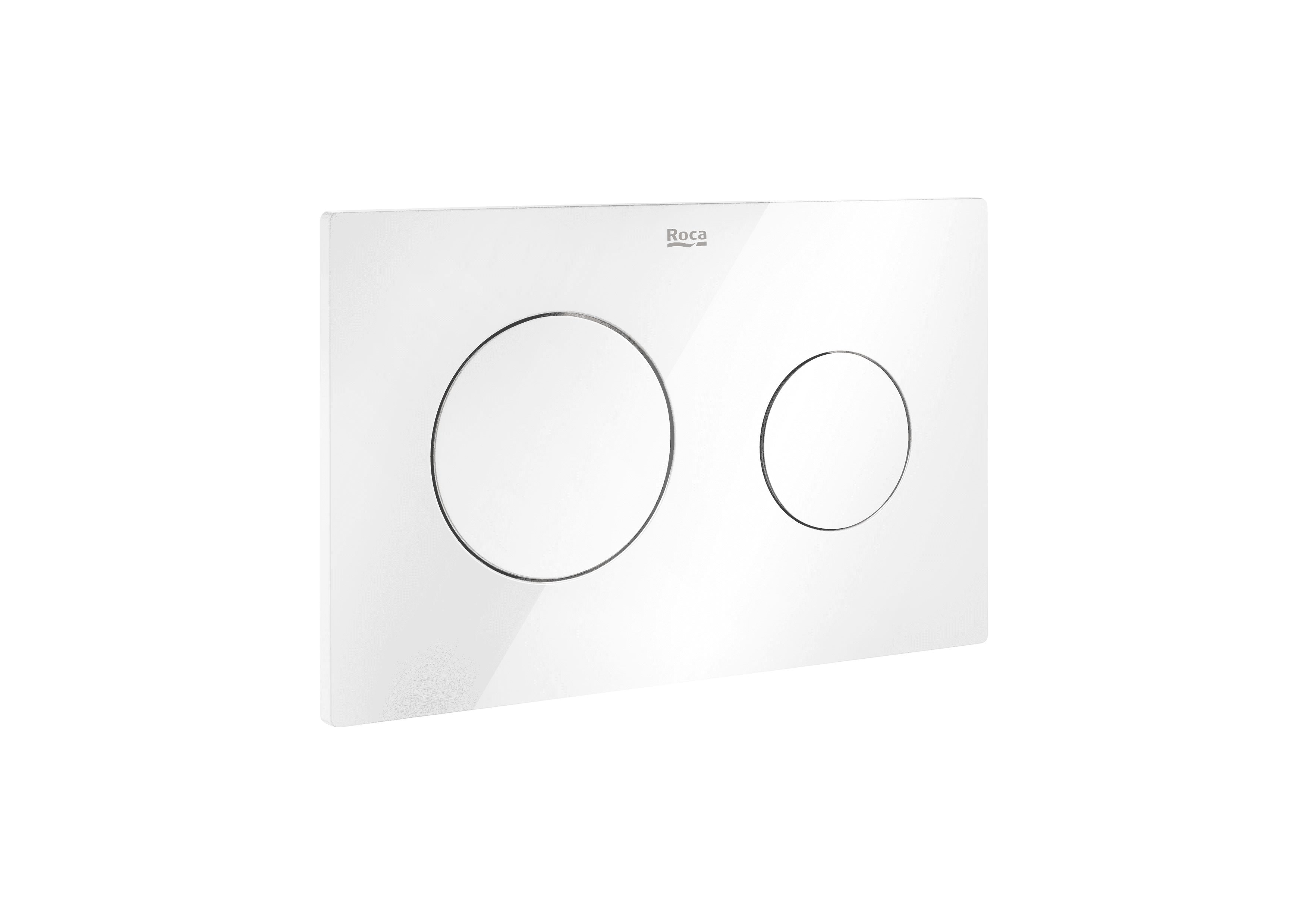 Placa d'accionament amb descàrrega dual blanc Roca In-Wall PL10 Dual (One) amb referència A890189000 de la marca ROCA