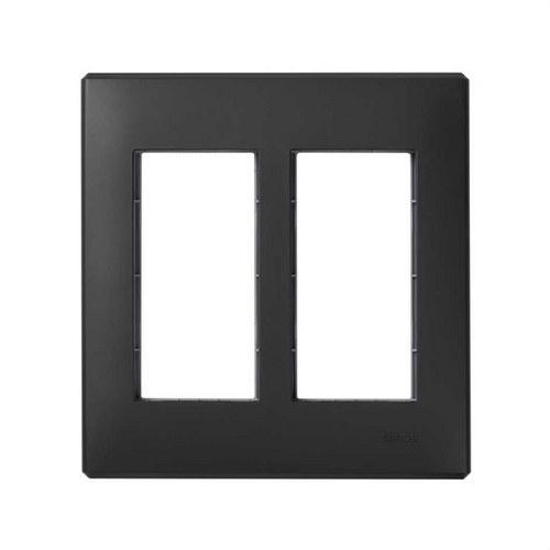 Marco para pared de empotrar y bastidor para 2 elementos dobles grafito Simon 500 Cima con referencia 51010102-038 de la marca SIMON