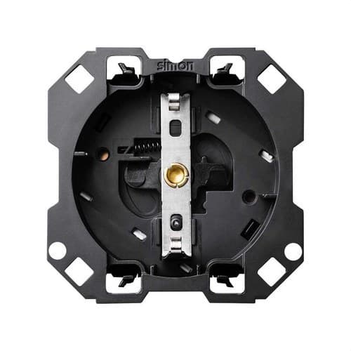 Base de enchufe schuko 16A 250V con embornamiento 1click Simon 100 con referencia 10000432-039 de la marca SIMON