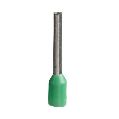 Extremo de cable aislado sin aislamiento 6mm2 verde con referencia DZ5CE062 de la marca SCHNEIDER ELECTRIC